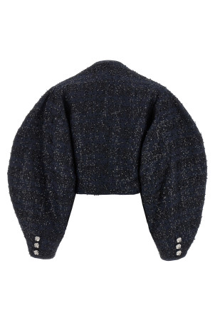 'Bouclé Short' blazer Blue