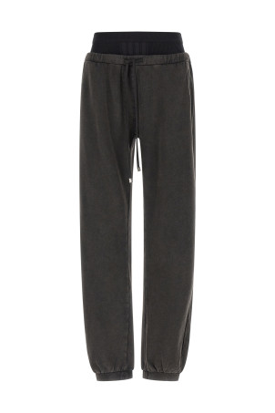 Faded American fleece joggers Black