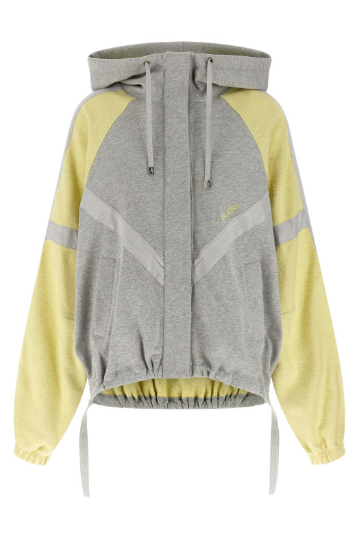 Double American fleece bomber jacket Multicolor