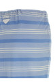 Striped piqué skirt BLUE