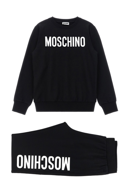 Sweatshirt + joggers set Black-grey