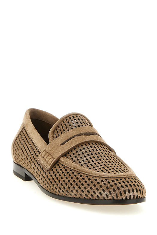 'Sparkling Net' loafers Brown