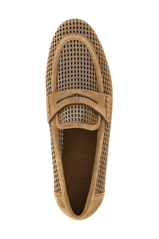 'Sparkling Net' loafers Brown