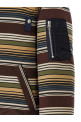 'Horizontal Stripe' blouson Brown