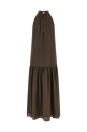 'Punto Luce' georgette dress Brown