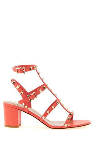 Valentino Garavani 'Rockstud' sandals orange