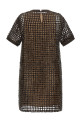Sequin mesh dress Brown