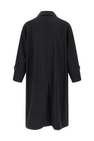 'Light wool Gabardine' trench coat Black