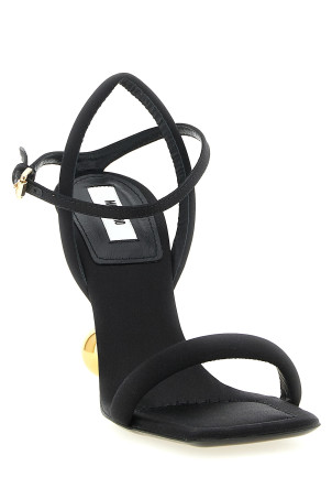 Satin sandals Black