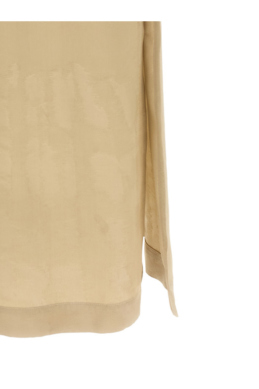 Fluid viscose dress Beige