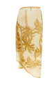 'Jungle' sarong skirt Beige