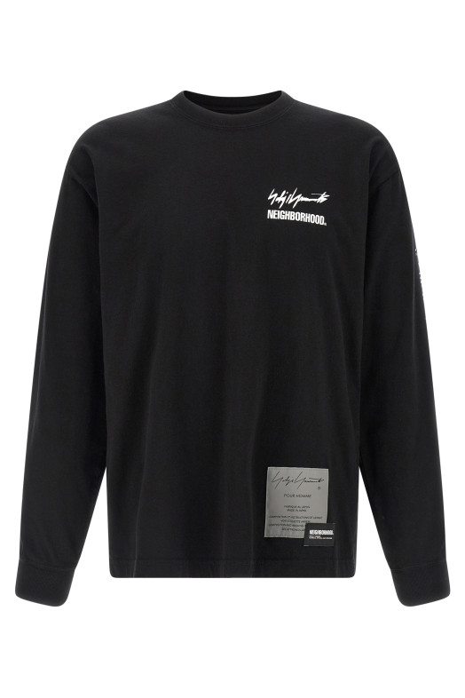 Yohji Yamamoto × NH 'LS TEE' T-shirt  Black