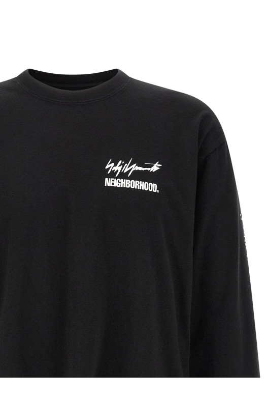 Yohji Yamamoto × NH 'LS TEE' T-shirt  Black