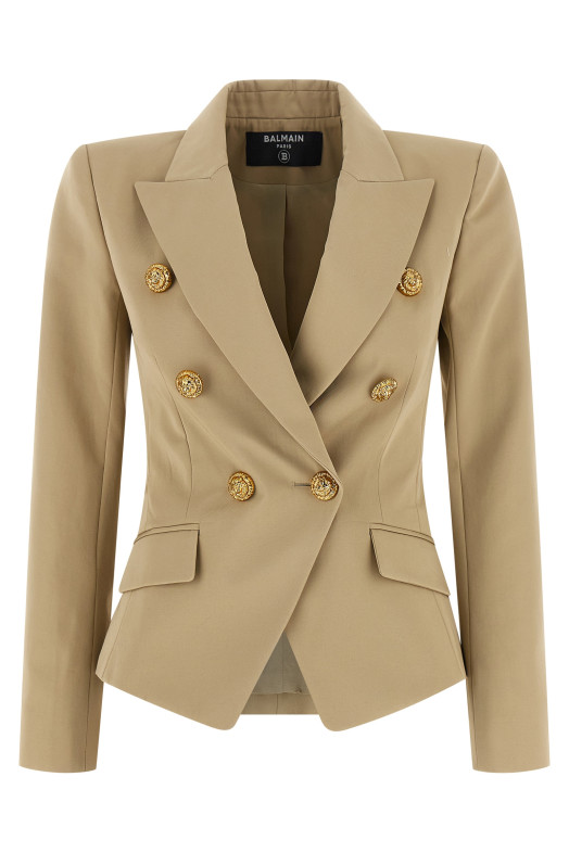 Double-breasted blazer Beige