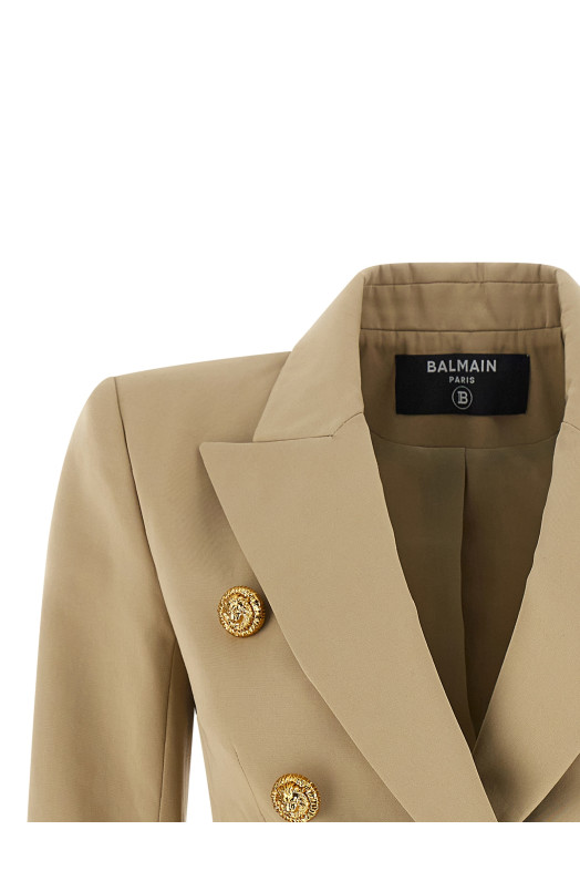 Double-breasted blazer Beige