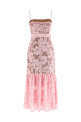 'Pink Crochet Lace Midi' dress Pink