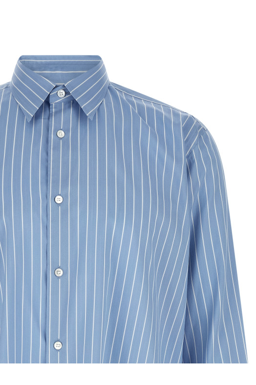 Cotton and silk shirt BLUE