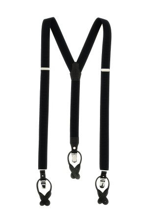 Leather braces Black