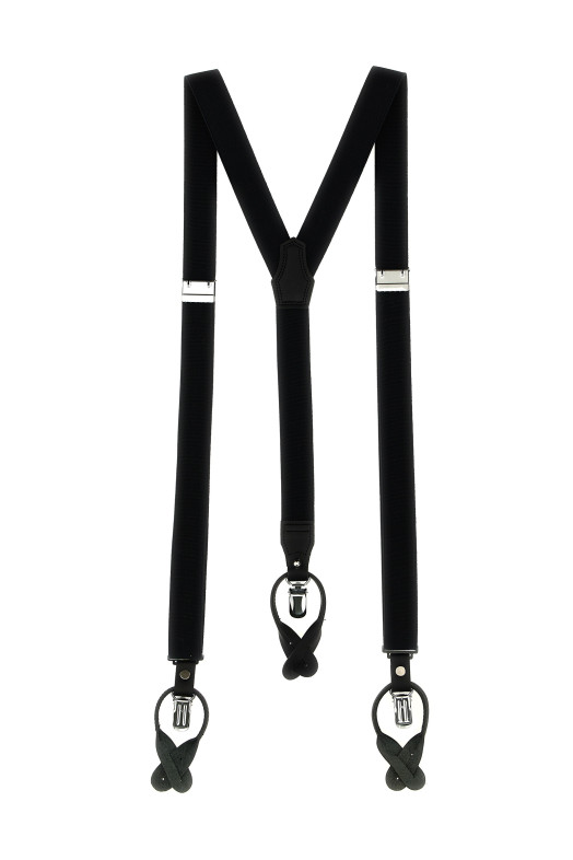 Leather braces Black