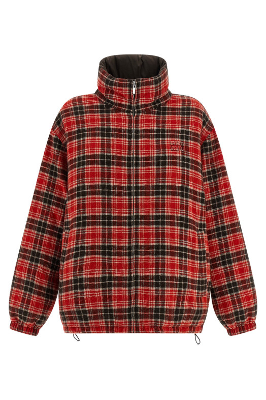 Reversible front logo down jacket Multicolor