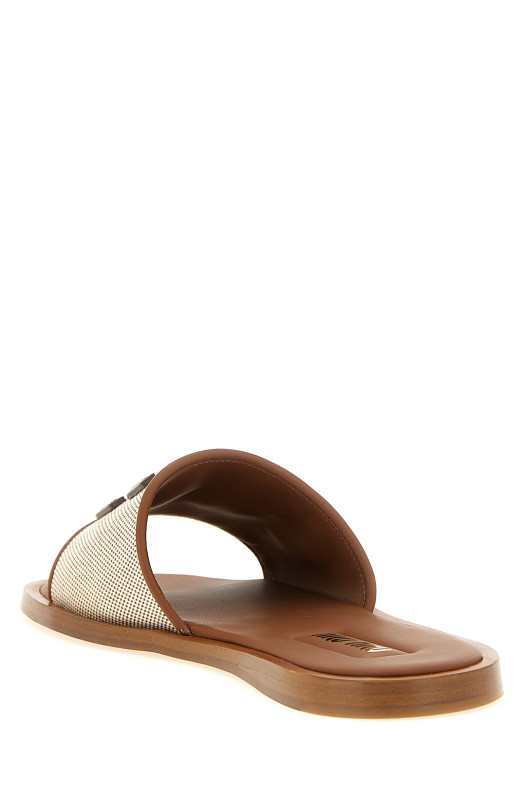 Logo patch slides Brown