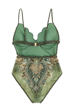 'Wanderlust' one-piece swimsuit Green