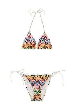 Zigzag lace bikini Multicolor