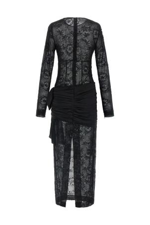 'Lace Bustier' dress Black