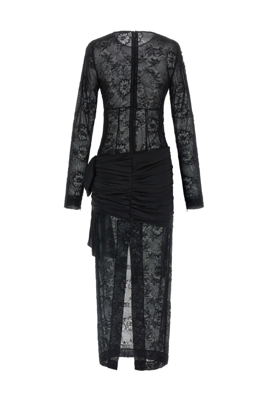 'Lace Bustier' dress Black