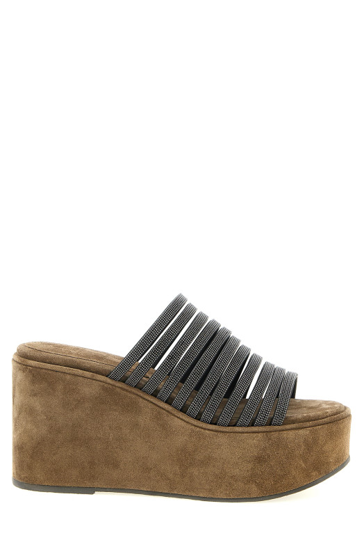 'Precious Straps' sandals Brown