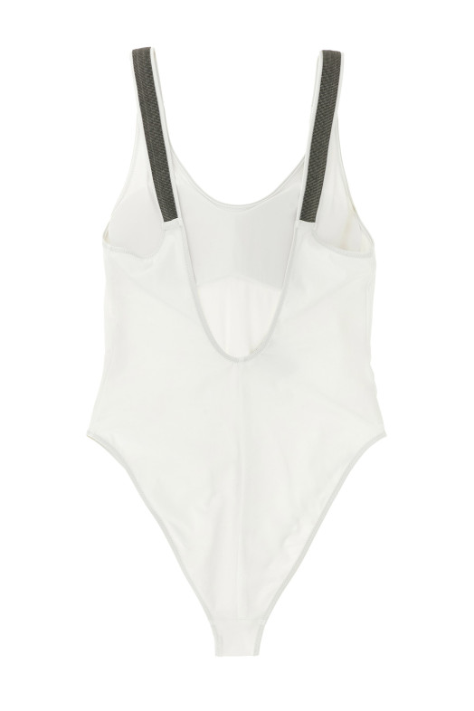 'Precious Details' one-piece swimsuit White