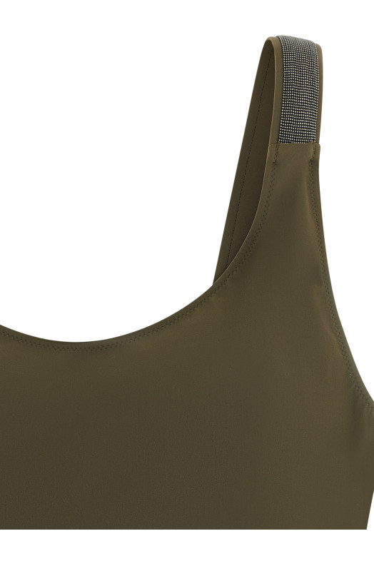 'Precious Details' one-piece swimsuit Green