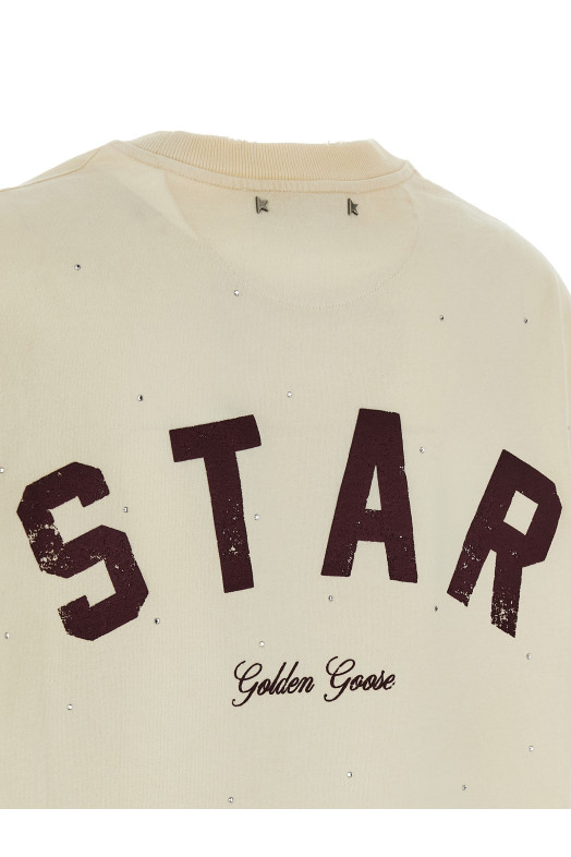 Crystal t-shirt Beige