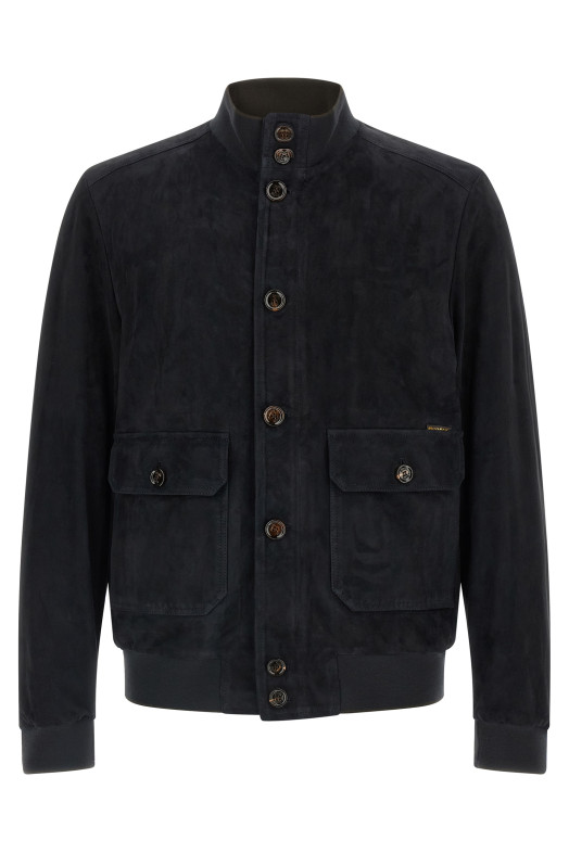 'Carlos' bomber jacket Blue