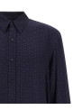 Jacquard monogram shirt Blue