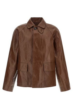 Vintage leather blouson Brown