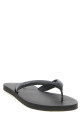 Leather thong sandals Black