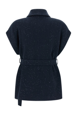 'Diamante' vest Blue