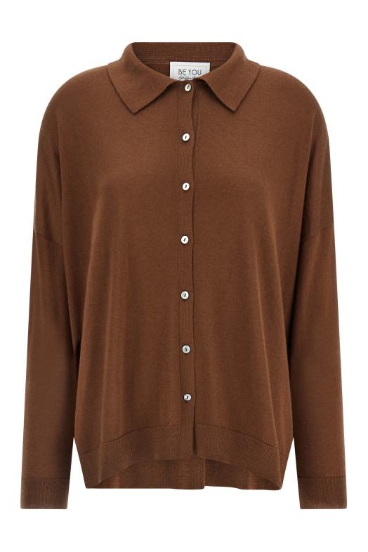 'Lady17' cardigan Brown