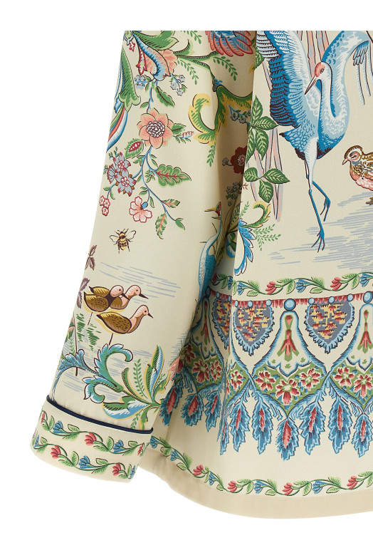 'flora e fauna' print shirt Multicolor