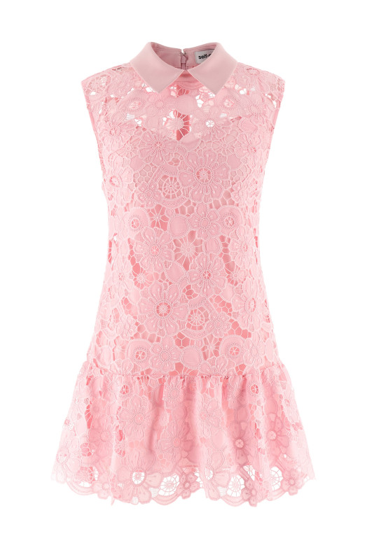 'Pink Lace collared' dress Pink