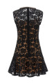 'Black lace crystal' dress Black
