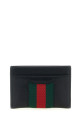 'Web Horsebit Gucci' card holder Black