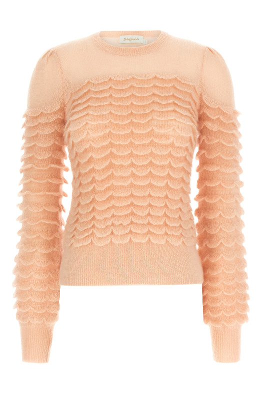 'Hypnotic Scallop' sweater Pink