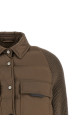 Nylon down jacket Brown