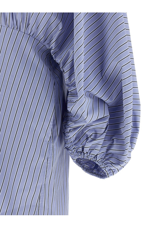 'Drawstring Stripe Mini' dress BLUE