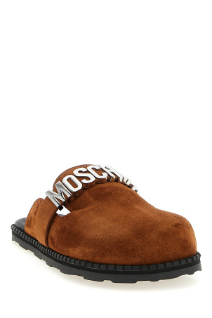 Suede sabots Brown