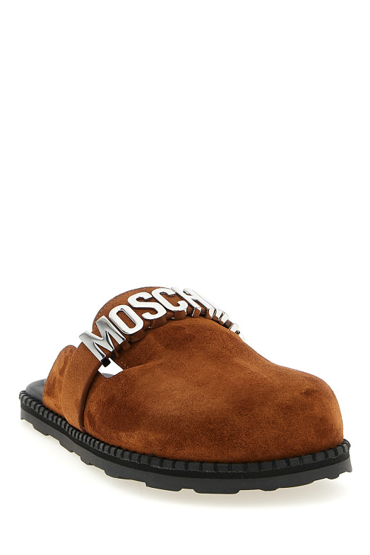 Suede sabots Brown