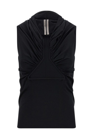 'Jersey SS Prong' top Black