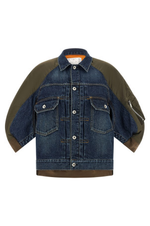 Hybrid bomber jacket Multicolor